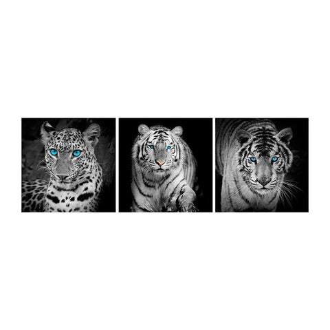 3pcs/set Animals - Full Square Diamond Painting - 80x30cm