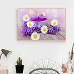 Purple Flowers-Full Drill Diamond Painting