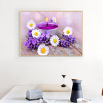 Purple Flowers-Full Drill Diamond Painting