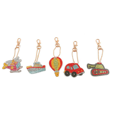 5pcs Car DIY Keychain