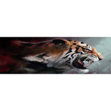 Fierce Tiger  - Full Drill Round Drill Painting - 80x30cm