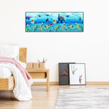 Sea World Fish - Full Drill Round Drill Painting - 80x30cm