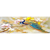 Yellow Peafowl - Full Drill Round Drill Painting - 80x30cm