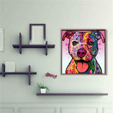 Color Dog Square Full Drill 5D DIYDiamond Painting