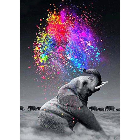 Walking Elephant-Full Drill Diamond Painting Kit