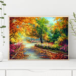 Autumn - Full Drill Round Drill Painting - 50x38cm