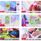 5D DIY Full Drill Diamond Painting Warm Flowers Kit