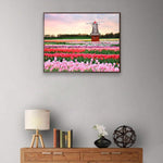 Windmill Flowers-Full Drill Diamond Painting