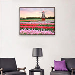 Windmill Flowers-Full Drill Diamond Painting