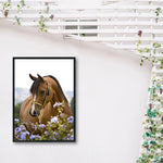 Horse Flowers-Full Drill Diamond Painting