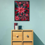 5D DIY Full Drill Diamond Painting Red Flowers Kits