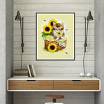 Cat Sunflower-Full Drill Diamond Painting