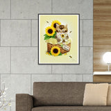 Cat Sunflower-Full Drill Diamond Painting