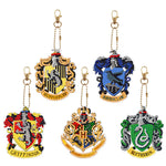 5pcs Diamond Painting DIY Harry Keychains