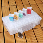 64 Slots Bottles Diamond Painting Storage Box Plastic Rhinestone Holder