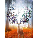 Hanging Deer - Full Drill Round Drill - 40x60cm