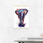 Hanging Elephant - Full Drill Round Drill - 40x60cm