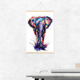 Hanging Elephant - Full Drill Round Drill - 40x60cm