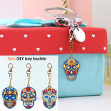 4pcs Skull DIY Keychain