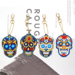 4pcs Skull DIY Keychain