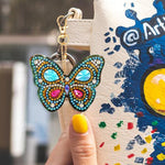 6pcs Butterfly DIY Keychain