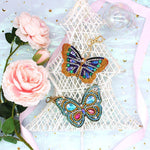 6pcs Butterfly DIY Keychain