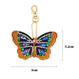 6pcs Butterfly DIY Keychain