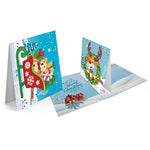 8pcs/set 3D Christmas Greeting Cards Diamond Painting