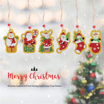 5pcs/set Double Sided Christmas DIY Diamond Painting  Hanging Pendant Trees Decoration