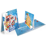 8pcs/set 3D Christmas Greeting Cards Diamond Painting