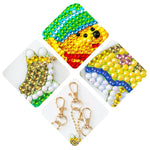 5pcs/set Diamond painting Keychain