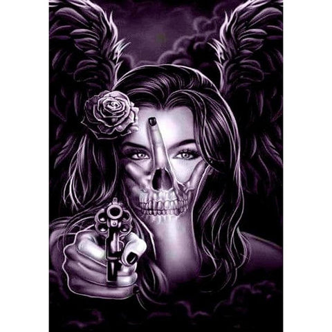 Skull Beauty 5D Full Drill Diamond Painting