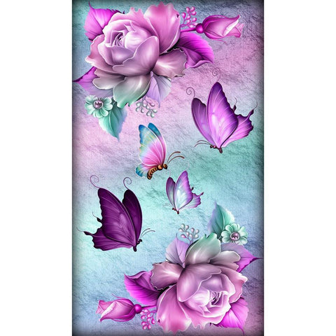 Flower Butterfly 5D Full Drill Diamond Painting