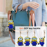 4pcs Minions DIY Keychain