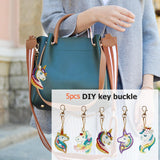 5pcs Unicorn DIY Keychain