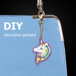 5pcs Unicorn DIY Keychain