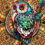 Owl-Full Round Drill Diamond Painting