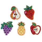 5pcs Fruit DIY Keychain