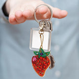 5pcs Fruit DIY Keychain