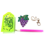 5pcs Fruit DIY Keychain