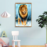 Lion Square full Drill-Diamond Painting