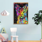 Colorful Cat Square full Drill-Diamond Painting