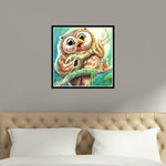 Owl playing the Violin Square full Drill-Diamond Painting