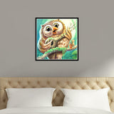 Owl playing the Violin Square full Drill-Diamond Painting