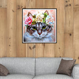 Cute  Cat Square full Drill-Diamond Painting