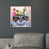 Cute  Cat Square full Drill-Diamond Painting