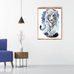 White Tiger-Full Drill Diamond Painting