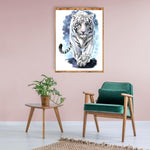 White Tiger-Full Drill Diamond Painting