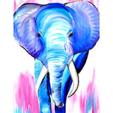 Blue Elephant-Full Drill Diamond Painting