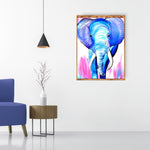 Blue Elephant-Full Drill Diamond Painting